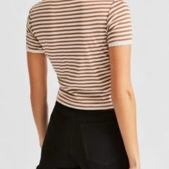 Brixton Raquel Ringer Tee - Dove Women's