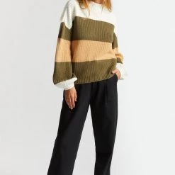 Brixton Madero Sweater - Military Olive