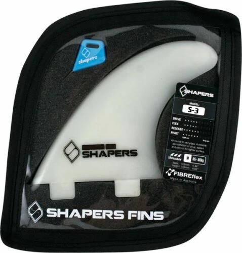 Shapers Australia S-3 Fcs Natural 3fin Set Surfboard FIN - SET OF 3PCS 3 Shapers Australia S-3 Fcs Natural 3fin Set Surfboard FIN - SET OF 3PCS