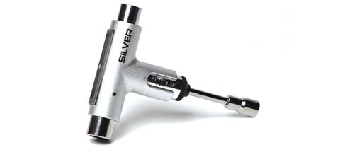 Silver Skate Tool Skateboard Accessories 5 Silver Skate Tool Skateboard Accessories