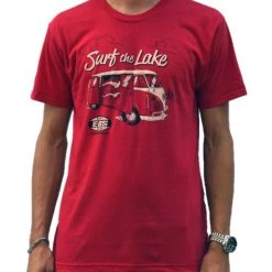 Eos Surf Shop Men's Surf The Lake Shirt - Red