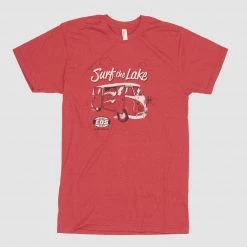 Eos Surf Shop Men's Surf The Lake Shirt - Red