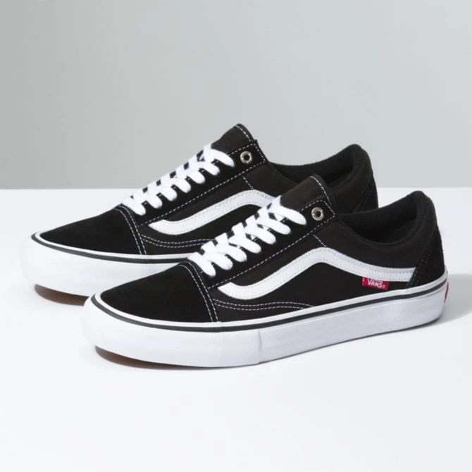 Vans Old Skool Pro Black/White All Footwear 3 Vans Old Skool Pro Black/White All Footwear