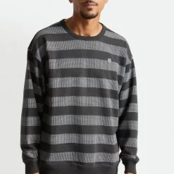 Men's Brixton Hilt Stripe Crewneck Sweatshirt