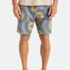 Brixton Temple Trunk Short - Pebble/Sun Floral Men's