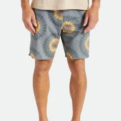 Brixton Temple Trunk Short - Pebble/Sun Floral Men's